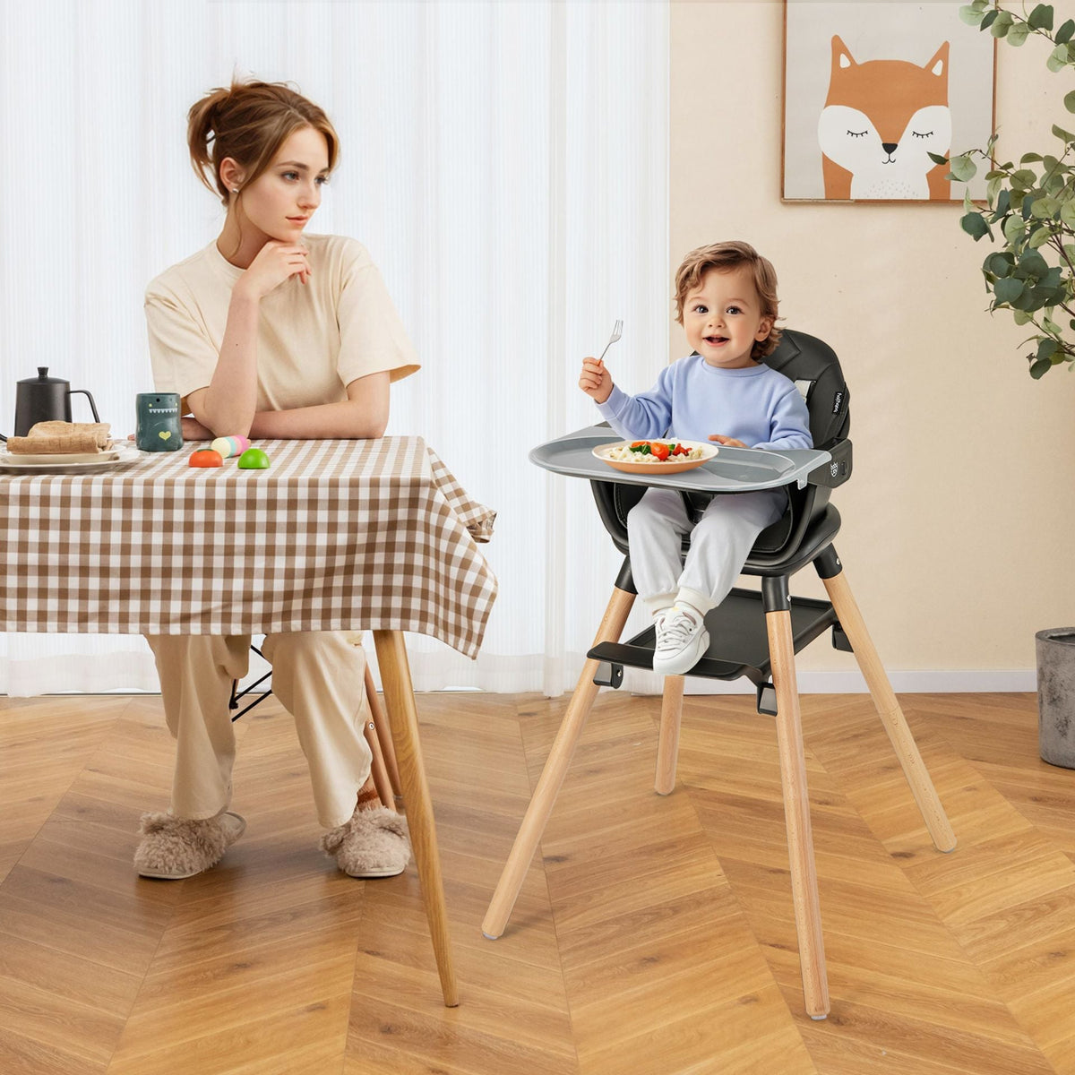 3 in 1 High Chairs in Black, image 2