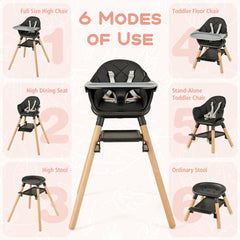 3 in 1 High Chairs in Black, image 6