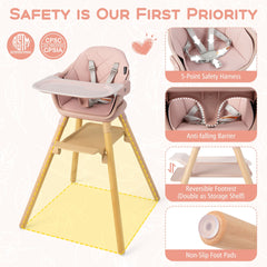 3 in 1 High Chairs in Pink, image 7