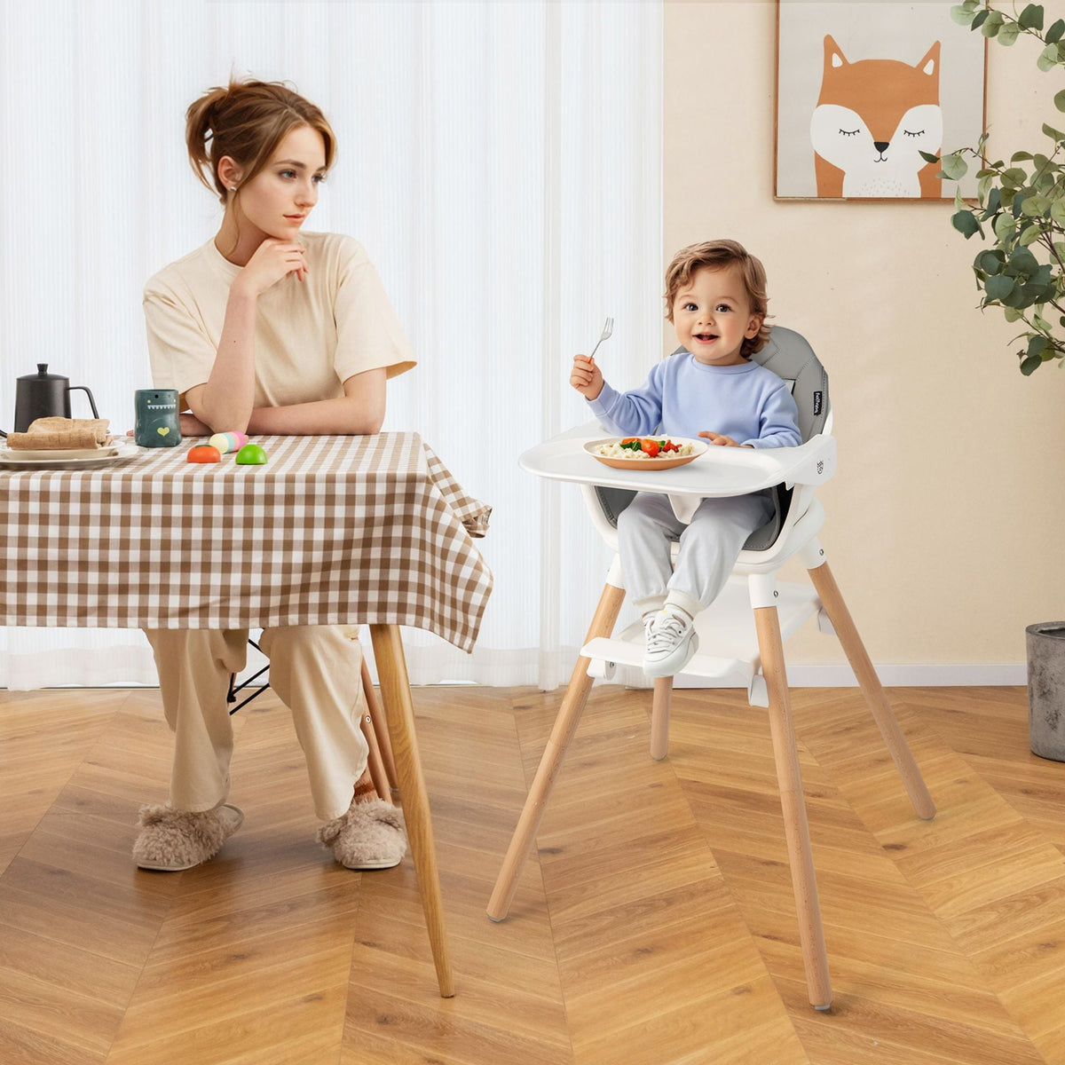 3 in 1 High Chairs in White, image 2