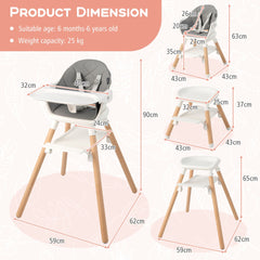 3 in 1 High Chairs in White, image 5