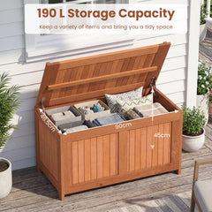 3-in-1 Patio Storage Bench Stool with Flip Top for Cushions