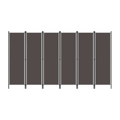 6-Panel Room Divider Anthracite