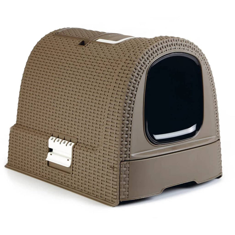 Curver Hooded Cat Litter Box 51x38.5x39.5 cm Mocca 400461