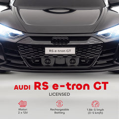 HOMCOM Audi Licensed 12V Kids Electric Ride-On, with Remote Control, Suspension System, Lights, Music, Motor - Black