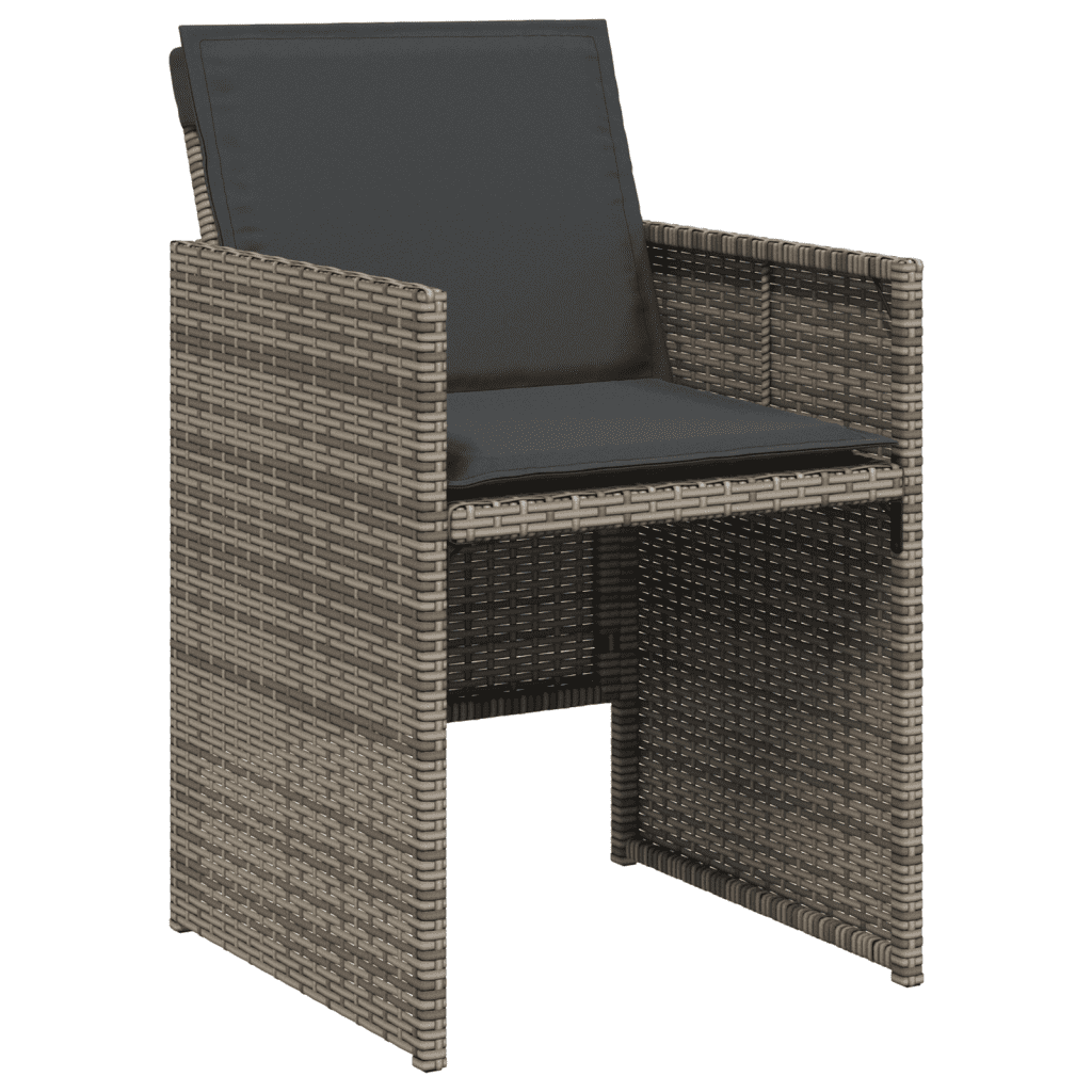 Garden Dining Cushions Poly Rattan Wood