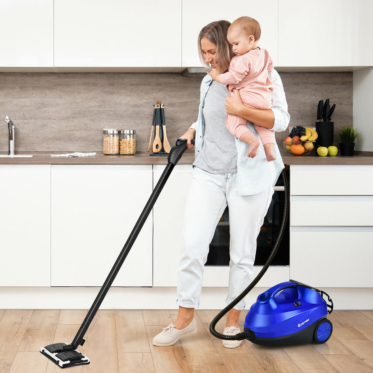 2000w Multi Purpose Steam Cleaning Mop-Blue