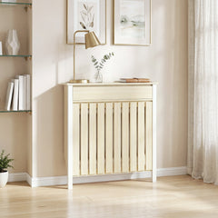 HOMCOM 93 x 88.5cm Rustic-Look Radiator Cover - Oak