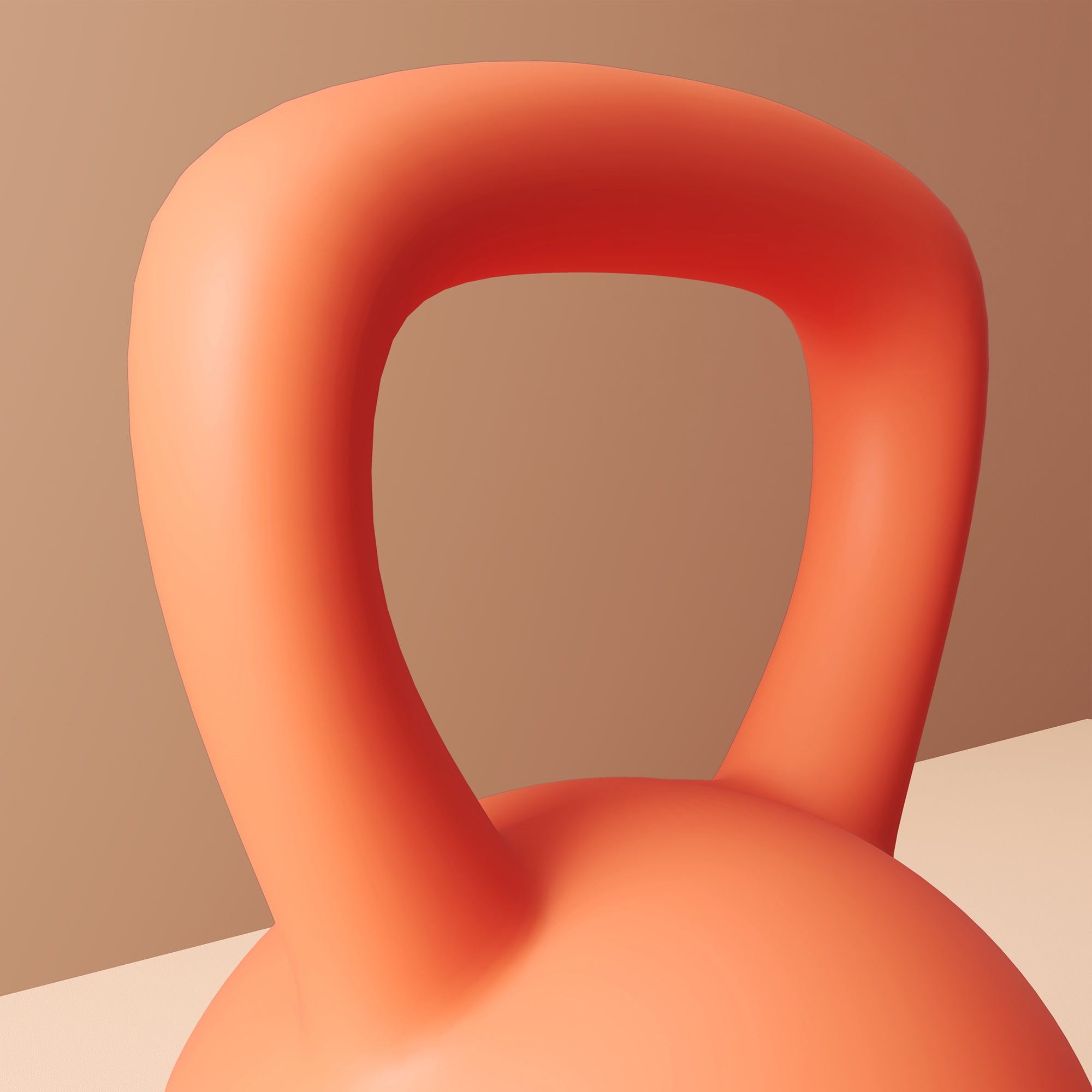 SPORTNOW 6KG Soft Kettlebell with Non-Slip Handle, for Home Gym, Weight Lifting, Strength Training, Orange/Grey