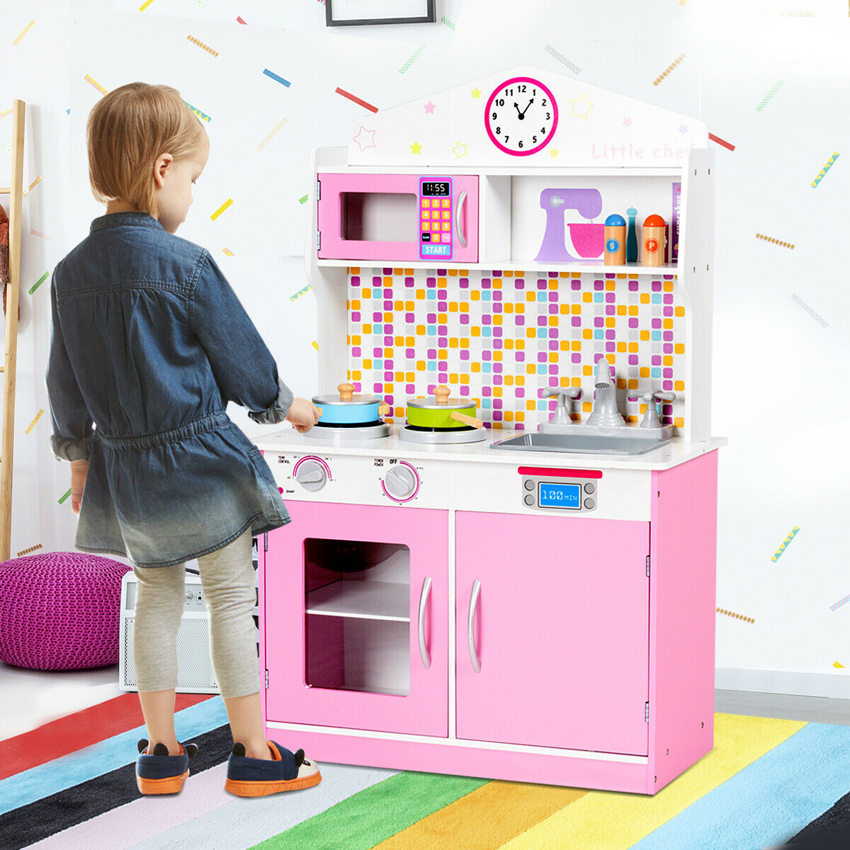 Kids Cooking Pretend Play Toy Set