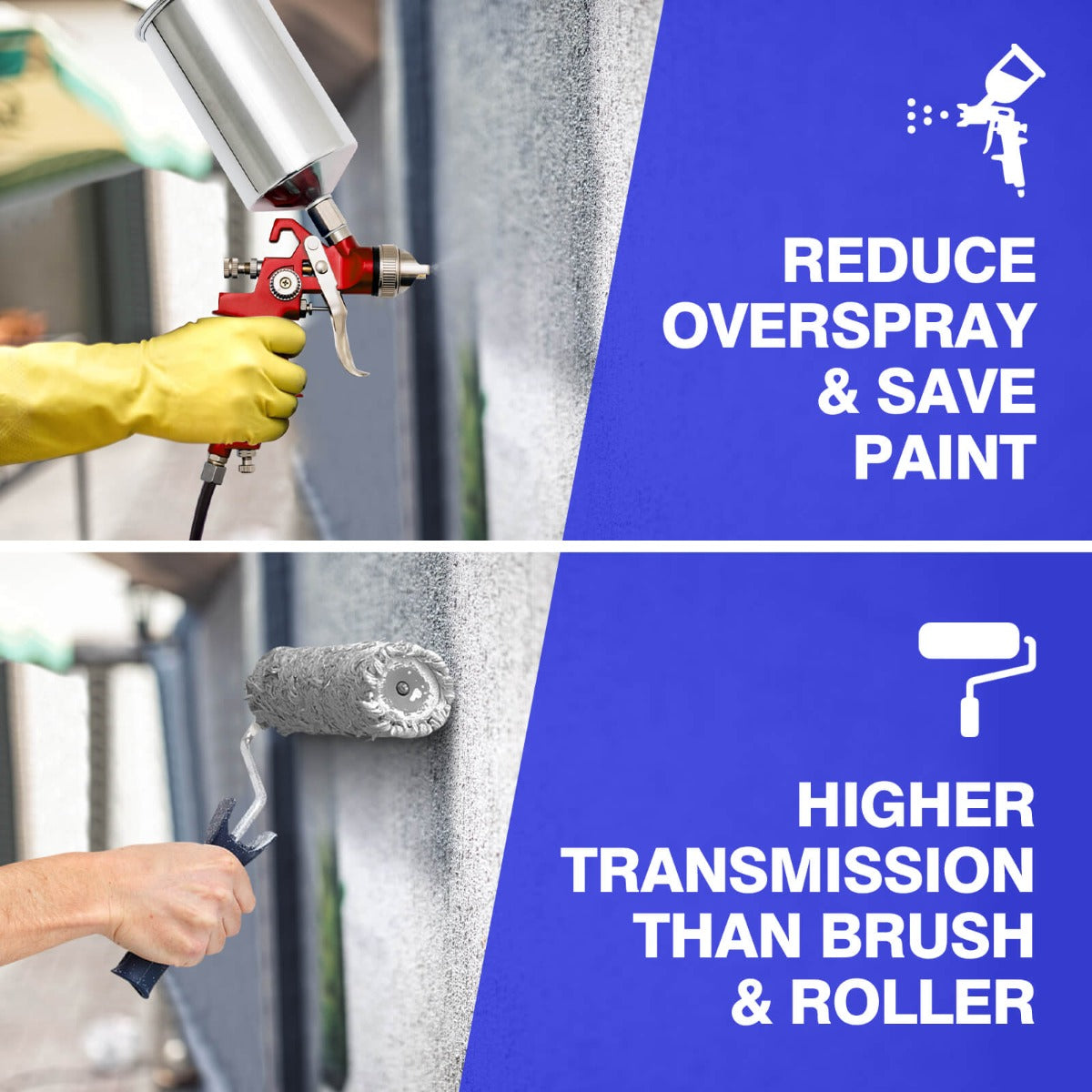 3 HVLP Auto Paint Car Primer Air Spray Gun Kit