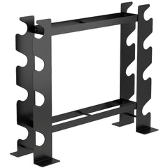 SPORTNOW 4-Tier Dumbbell Rack, Heavy-Duty Weight Rack for Dumbbells, Kettlebells and Multiple Balls, 200 KG Capacity, Black