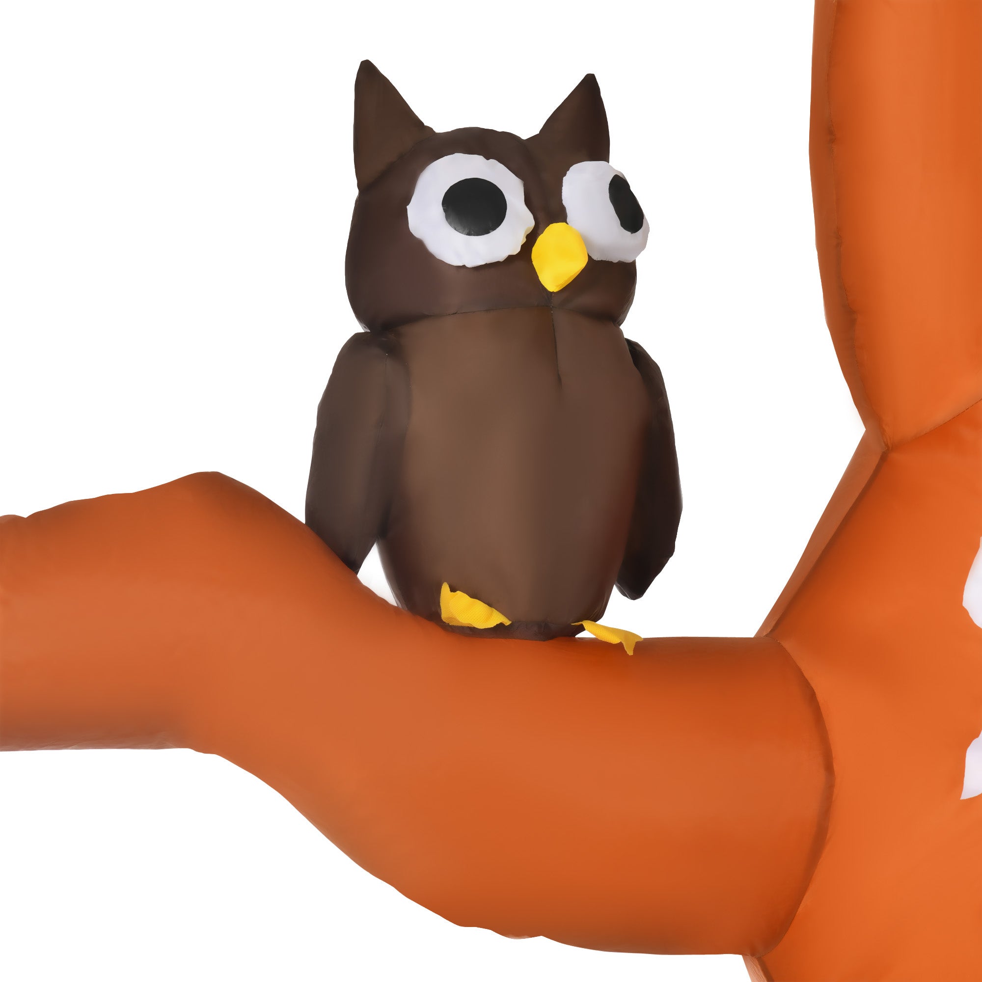 HOMCOM 2.7m Halloween Inflatable Dead Tree with Ghost, Pumpkin and Owl, Blow Up Decorations with Build-in LED Lights for Party Outdoor Garden D√É¬©cor