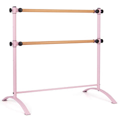 4 Feet Freestanding Ballet Barre with Height Adjustable-Pink