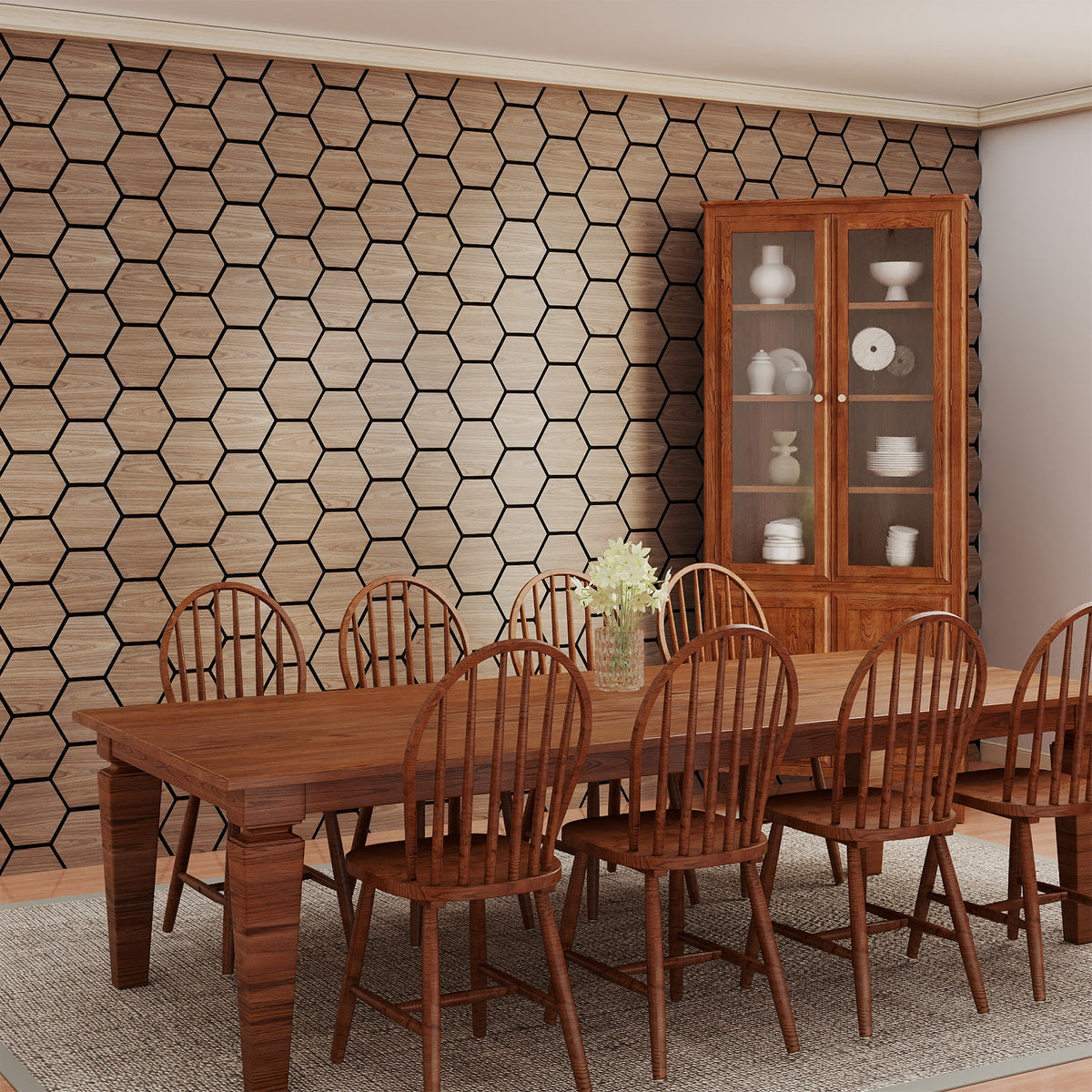 4 Pack Acoustic Panels for Walls 81 x 66 cm Sound Absorbing Panel-Natural