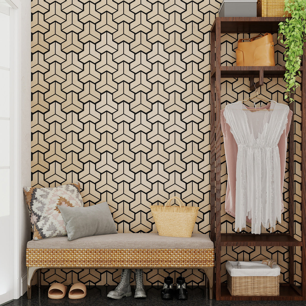 4 Pack Acoustic Panels for Walls 83 x 65 cm Sound Absorbing Panel-Natural