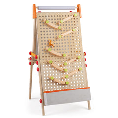 4-in-1 Wooden Kids Art Easel with Paper Roll