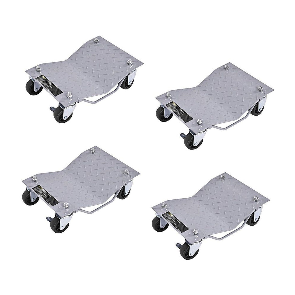 4-Piece Wheel Dollies with Lockable Casters and Handle shown as a complete set of four units