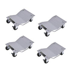 4-Piece Wheel Dollies with Lockable Casters and Handle shown as a complete set of four units
