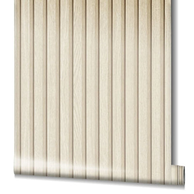 Noordwand Wallpaper Botanica Wooden Slats Beige