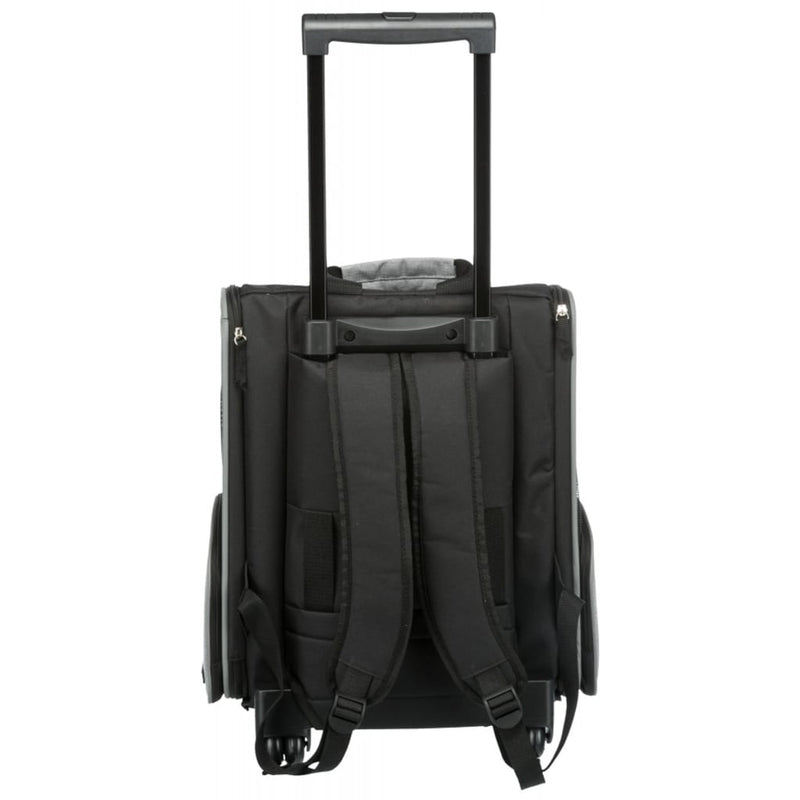 TRIXIE Pet Trolley Backpack Black and Grey