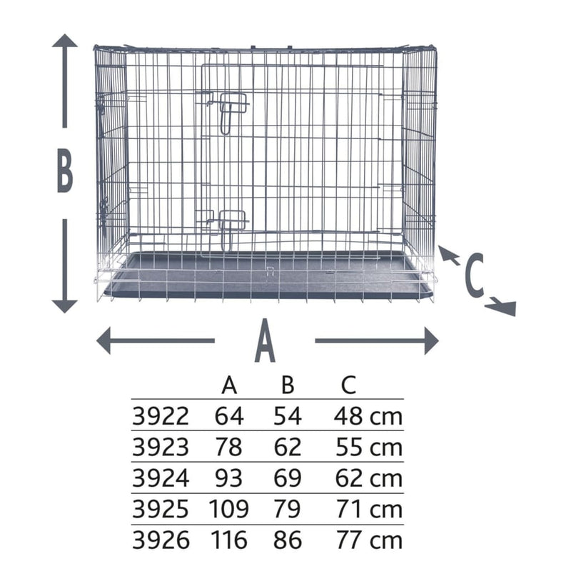 TRIXIE Home Kennel 78x62x55 cm Galvanized