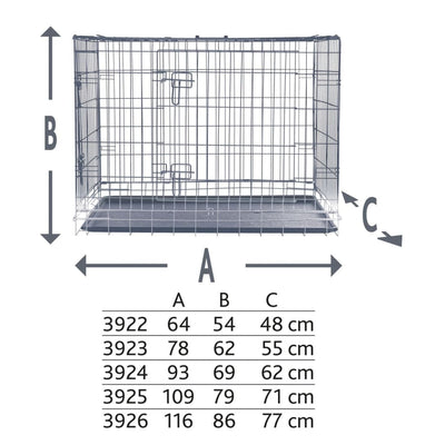 TRIXIE Home Kennel 109x79x71 cm Galvanized