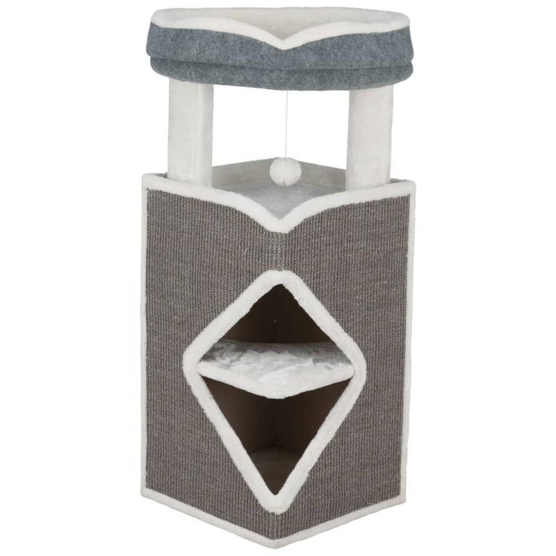 TRIXIE Cat Tower Arma Grey Blue and White