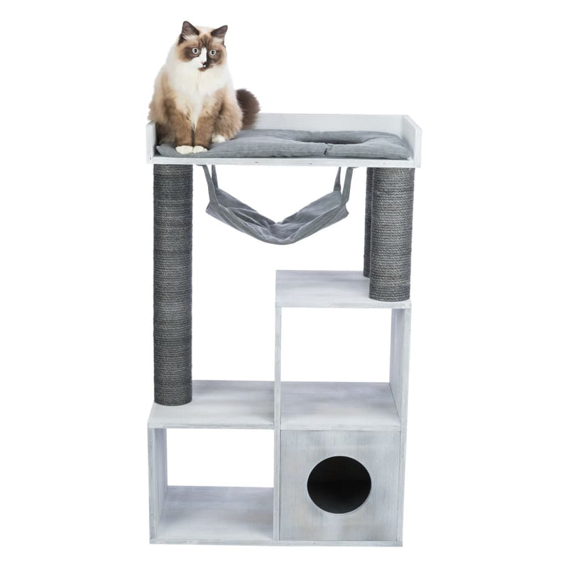 TRIXIE Cat Scratching Post with Shelf Function 72x38x110 cm Grey