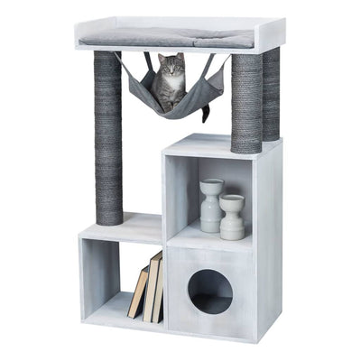 TRIXIE Cat Scratching Post with Shelf Function 72x38x110 cm Grey