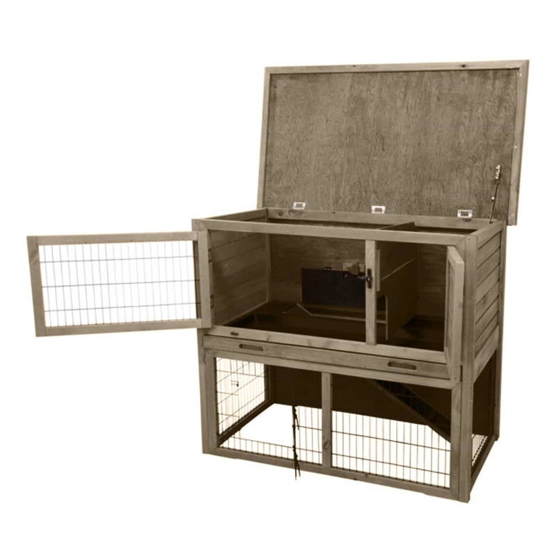 TRIXIE Outdoor Hutch for Small Animal 116x97x63 cm Grey-Green