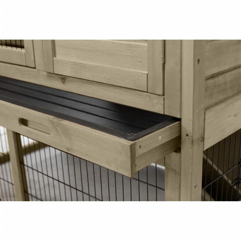 TRIXIE Outdoor Hutch for Small Animal 116x97x63 cm Grey-Green