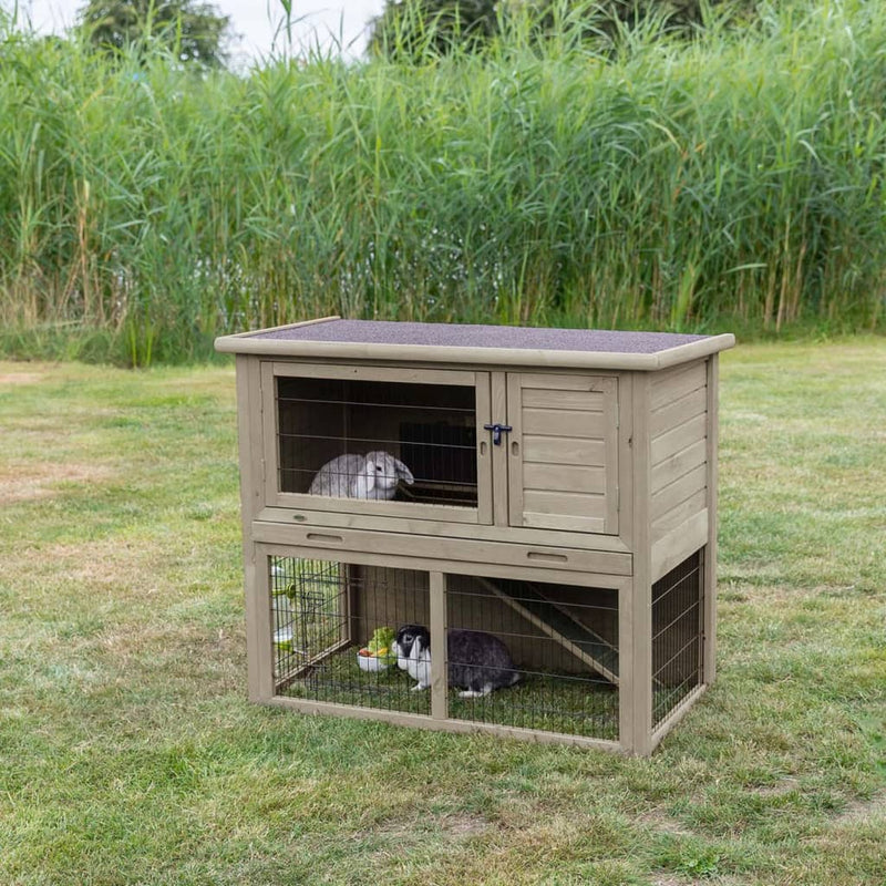 TRIXIE Outdoor Hutch for Small Animal 116x97x63 cm Grey-Green