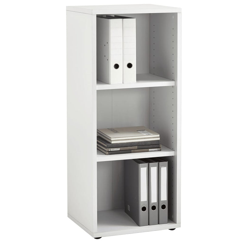 FMD Storage Shelf with 3 Compartments 47.1x39.9x112.5 cm White