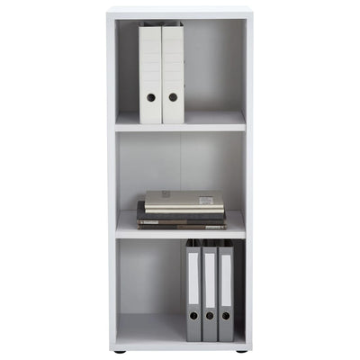 FMD Storage Shelf with 3 Compartments 47.1x39.9x112.5 cm White