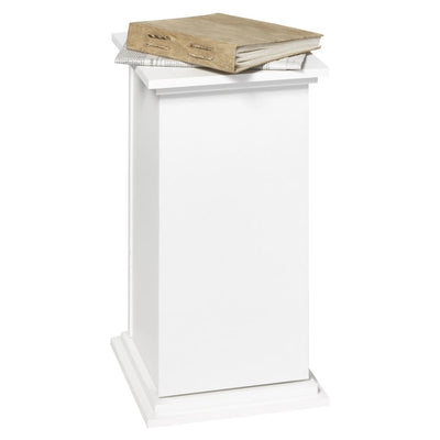 FMD Accent Table with Door 57.4cm White