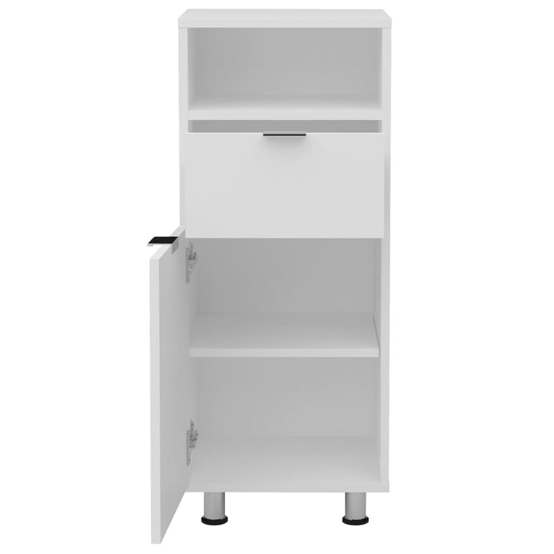 FMD Bathroom Cabinet 36.7x32.9x90.4 cm White