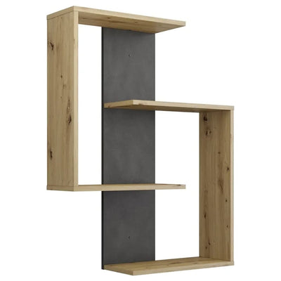 FMD Wall-mounted Reversed Shelf Artisan Oak Matera