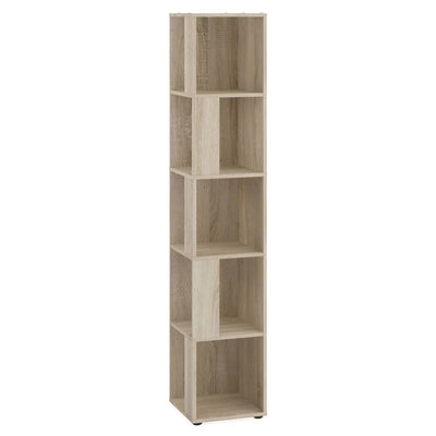 FMD Corner Shelf with 10 Side Compartments Sonoma Oak