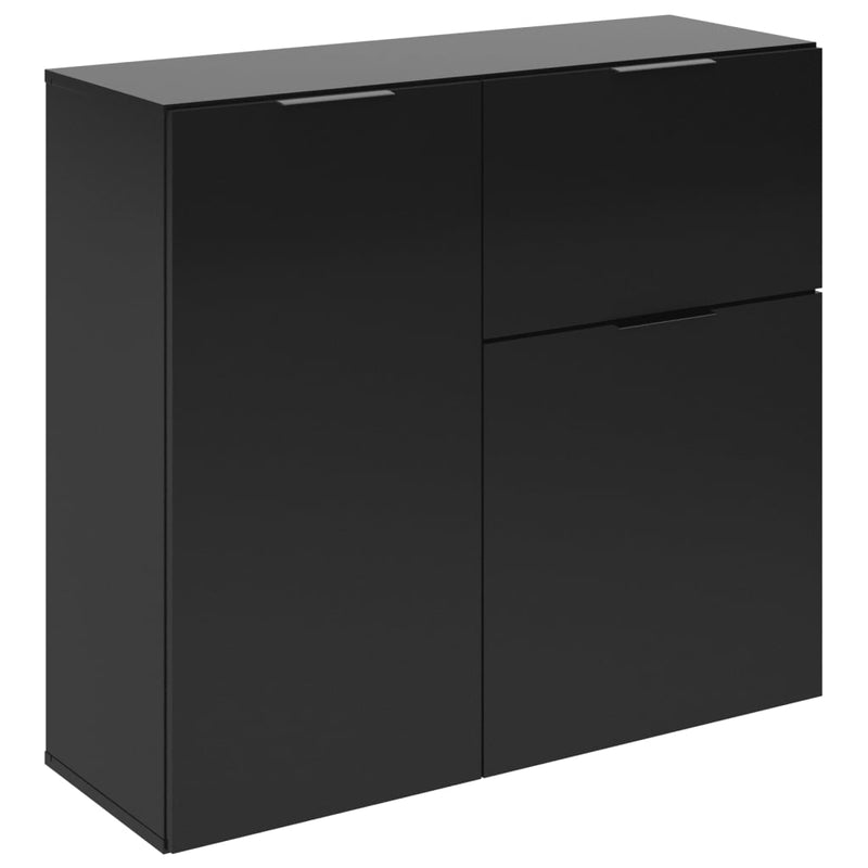 FMD Dresser with Drawer and Doors 89.1x31.7x81.3 cm Black