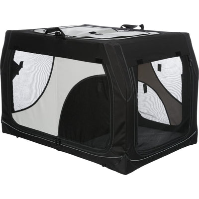 TRIXIE Double Mobile Kennel Vario Black and Grey