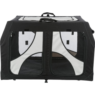 TRIXIE Double Mobile Kennel Vario Black and Grey