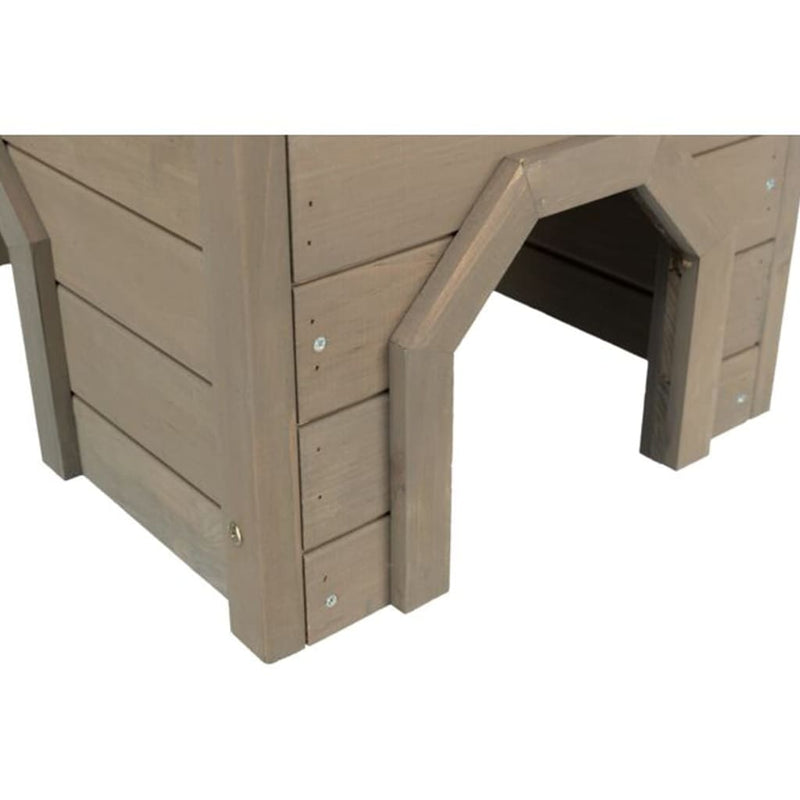 TRIXIE Outdoor House for Small Animal 50x30x37 cm Grey-Green