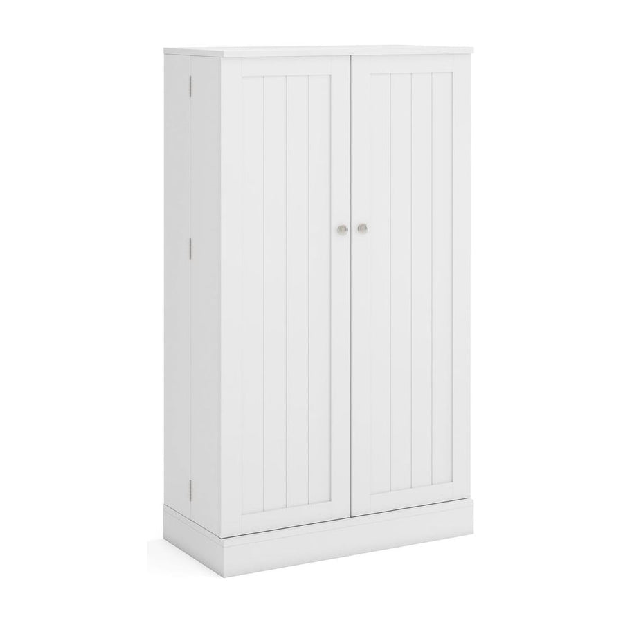104cm Tall Kitchen Pantry Storage Cabinet with Doors and Adjustable Shelves-White