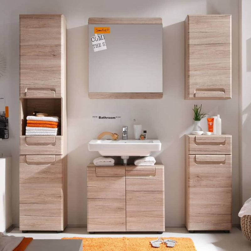 Trendteam Storage Floor Cabinet Malea San Remo Oak