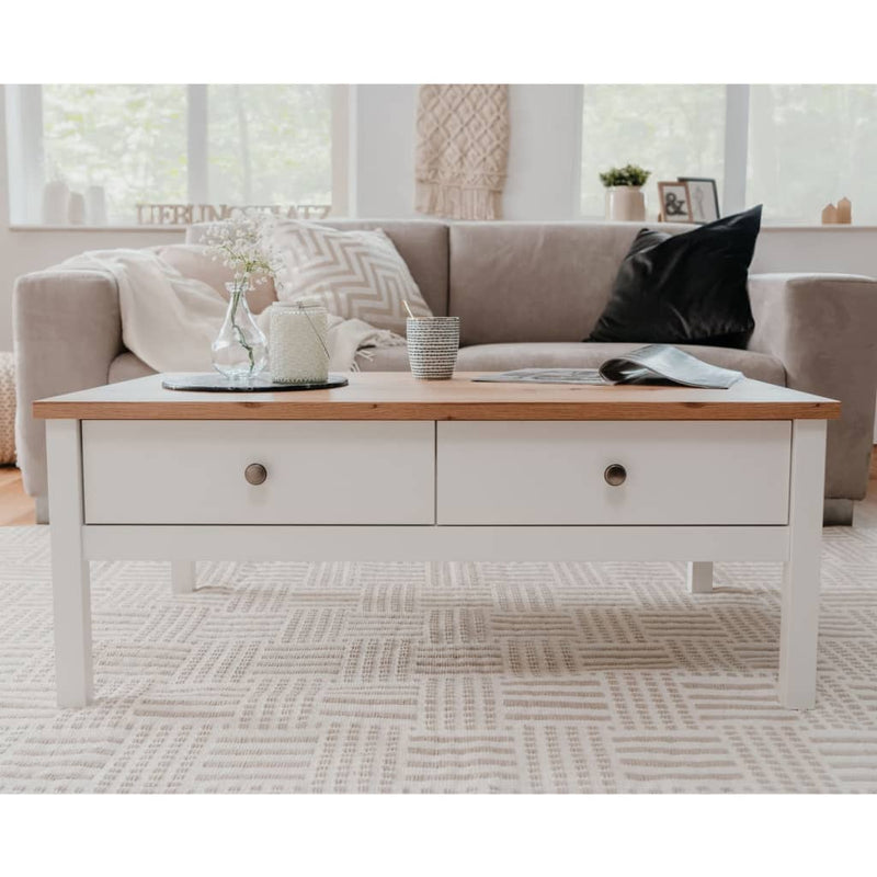 Finori Coffee Table Bergen 56A White and Artisan Oak