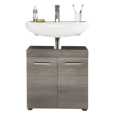 Trendteam Sink Vanity Unit Runner Smokey Silver