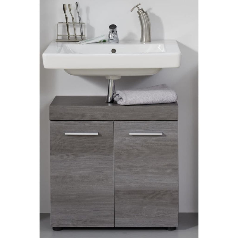 Trendteam Sink Vanity Unit Runner Smokey Silver