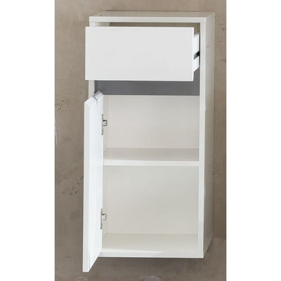 Trendteam Storage Wall Cabinet with Drawer Sol White