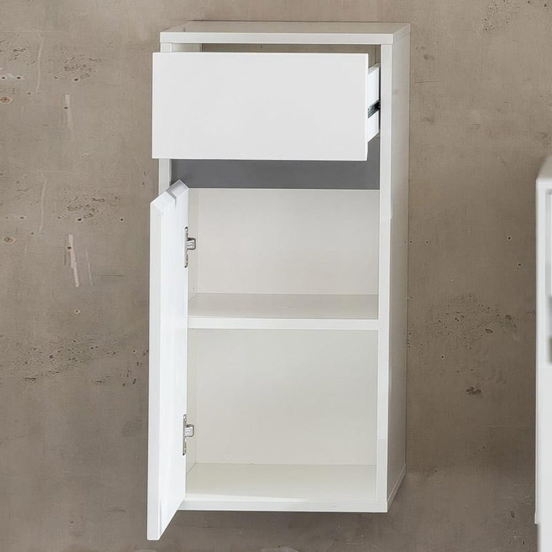 Trendteam Storage Wall Cabinet with Drawer Sol White